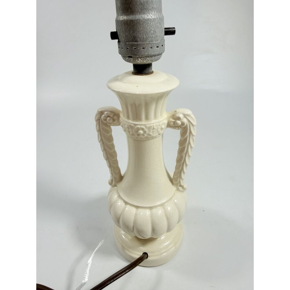 Table Lamp Ceramic Hand Painted Flowers Unique Vintage Cottage Core Victorian - Picture 9 of 16